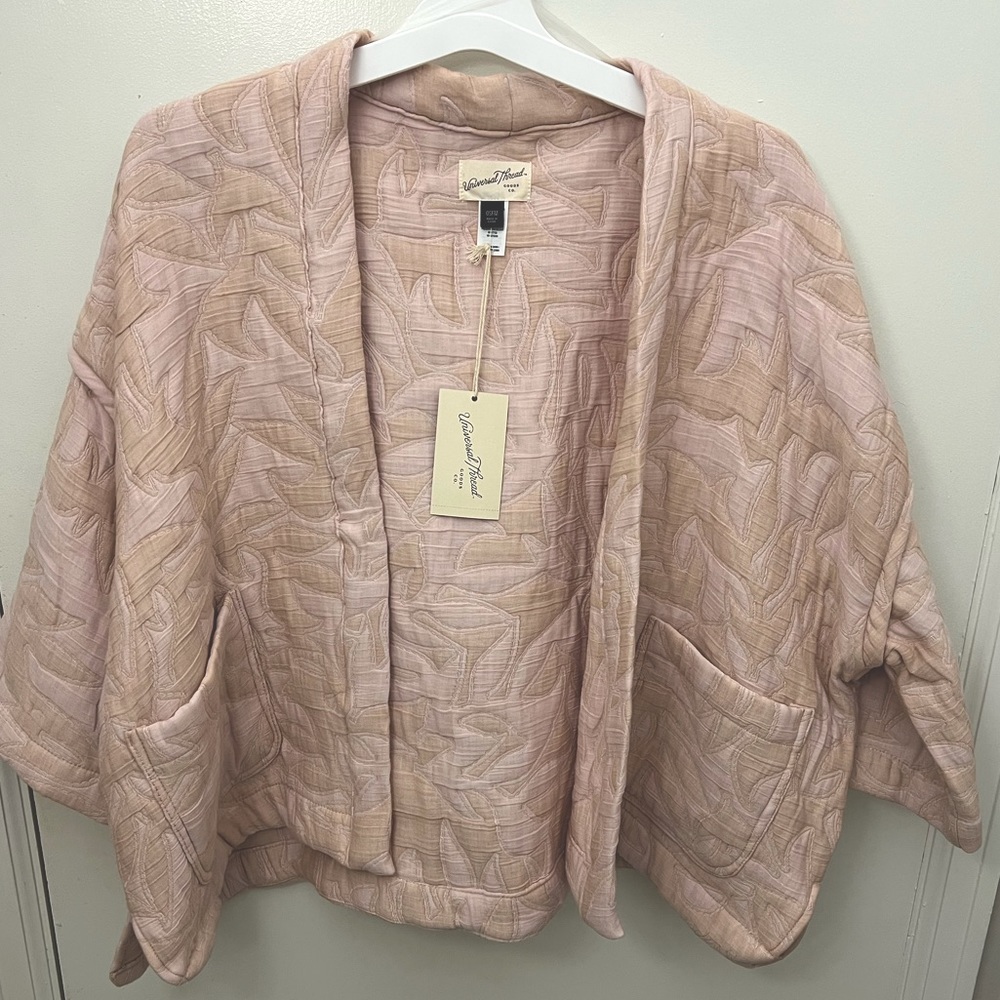 NWT Universal Thread Quilted Open Front Top Duster